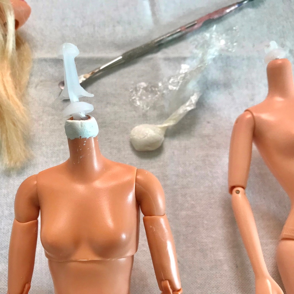 Barbie doll neck repair